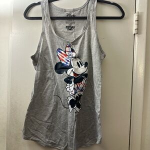 Disney grey Minnie Mouse juniors tank top